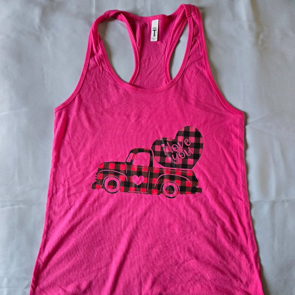 Razorback Tank Top, XL, Pink